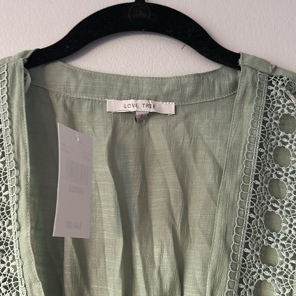 Love Tree Sage Green Long Sleeve Dress - Picture 4 of 5